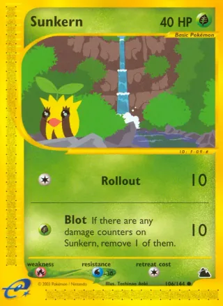 Sunkern #106 · Skyridge Pokémon card