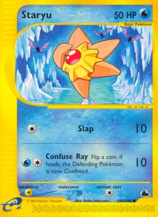 Staryu #104 · Skyridge Pokémon card