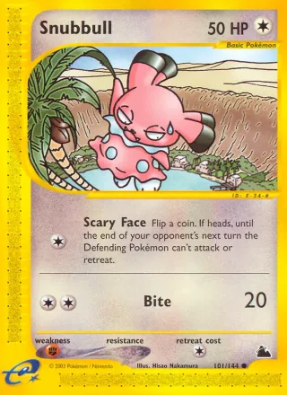 Snubbull #101 · Skyridge Pokémon card
