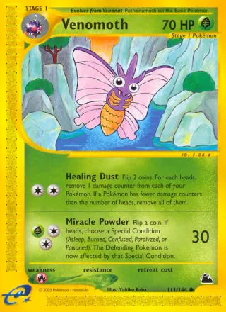 Venomoth #111 · Skyridge Pokémon card