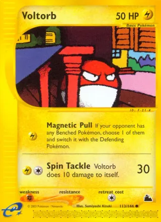 Voltorb #113 · Skyridge Pokémon card