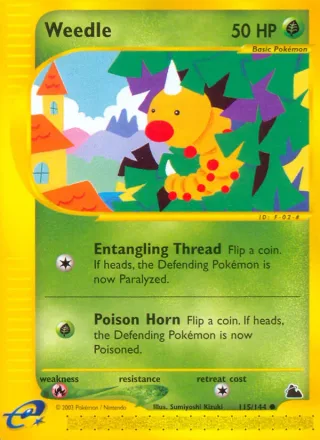 Weedle #115 · Skyridge Pokémon card