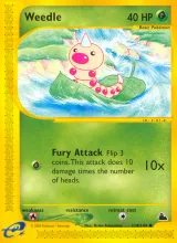Weedle · Skyridge Pokémon card