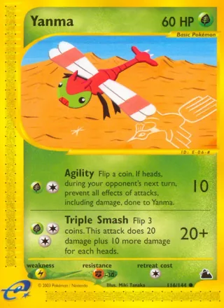 Yanma #116 · Skyridge Pokémon card