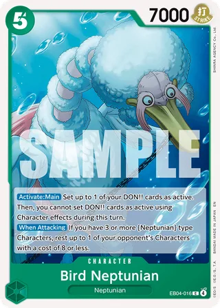 Bird Neptunian #EB04-016 · The Azure Sea's Seven One Piece card