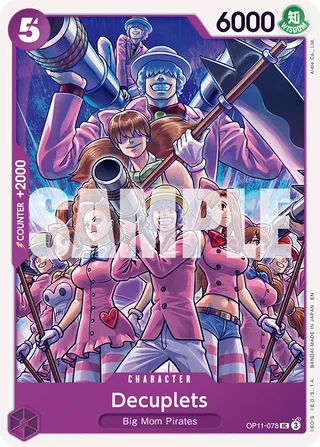 Decuplets #OP11-078 · A Fist of Divine Speed Release Event Cards One Piece card