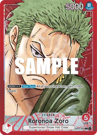 Roronoa Zoro (Parallel) #OP01-001-parallel · Romance Dawn One Piece card