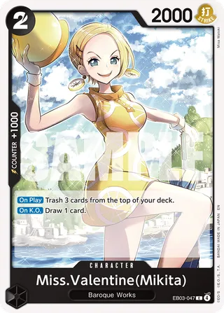 Miss.Valentine(Mikita) #EB03-047 · Extra Booster: One Piece Heroines Edition One Piece card