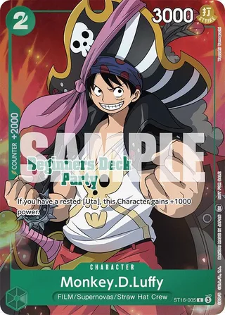 Monkey.D.Luffy (Beginners Deck Party [ST-23] - [ST-28] Winner Pack) #ST16-005-beginners-deck-party-st-23-st-28-winner-pack · One Piece Promotion Cards One Piece card
