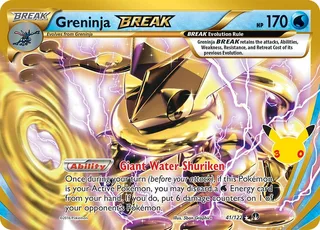 Greninja BREAK #009 · 30th Classic Collection Pokémon card