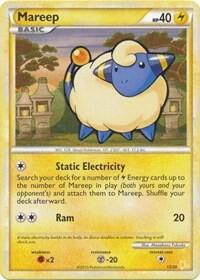 Mareep #20 · HS trainer Kit (Raichu) Pokémon card