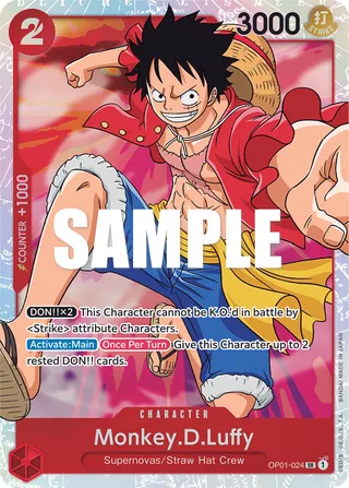 Monkey.D.Luffy #OP01-024 · Romance Dawn One Piece card