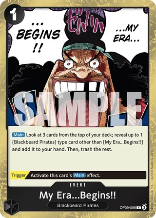 My Era...Begins!! #OP09-096 · Emperors in the New World One Piece card