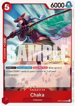 Chaka (Judge Pack Vol. 5) #OP05-008-judge-pack-vol-5 · One Piece Promotion Cards One Piece card