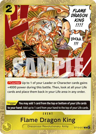 Flame Dragon King #ST13-017 · ST-13: Ultra Deck The Three Brothers One Piece card