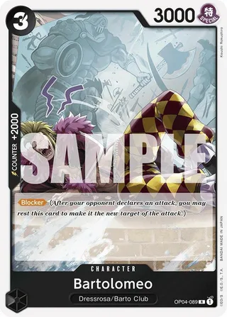 Bartolomeo (Reprint) #OP04-089-reprint · Premium Booster -The Best- One Piece card