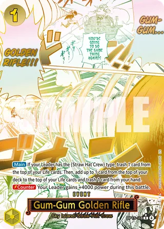 Gum-Gum Golden Rifle (Luffy Deck) #OP15-116-luffy-deck · Set Sail Deck Set One Piece card