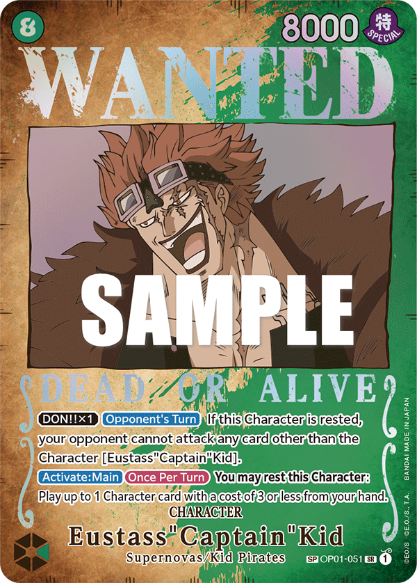 Eustass"Captain"Kid (Wanted Poster) full card art