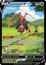 Kricketune V · Silver Tempest Trainer Gallery Pokémon card
