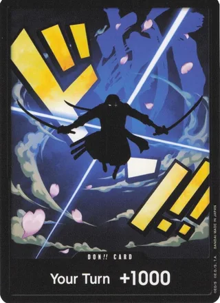 DON!! Card (Zoro) #don-card-zoro · Premium Booster -The Best- One Piece card