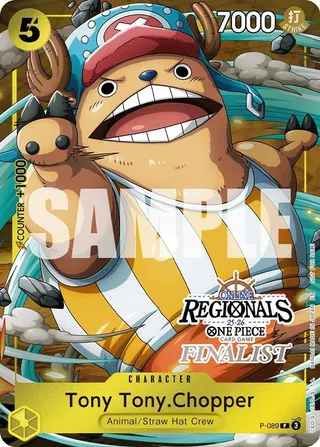 Tony Tony.Chopper (Online Regional Finalist Card Set 2025 Vol.2) #P-089-online-regional-finalist-card-set-2025-vol-2 · One Piece Promotion Cards One Piece card