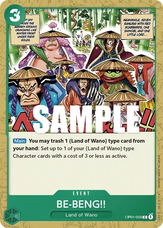 BE-BENG!! #OP01-059 · Romance Dawn One Piece card