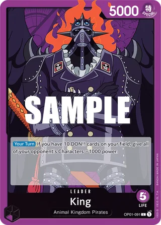 King #OP01-091 · Romance Dawn One Piece card
