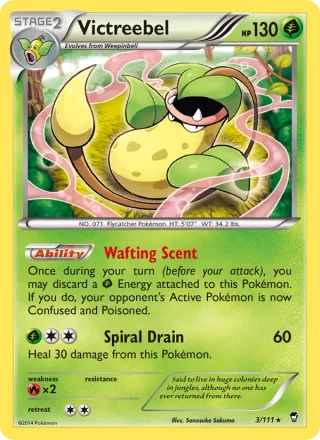 Victreebel #3 · Furious Fists Pokémon card