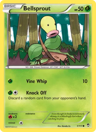 Bellsprout #1 · Furious Fists Pokémon card
