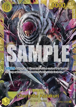 Charlotte Katakuri (Reprint) #OP03-123-reprint · Premium Booster -The Best- One Piece card
