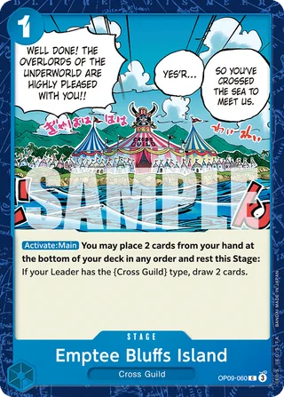 Emptee Bluffs Island #OP09-060 · Emperors in the New World One Piece card