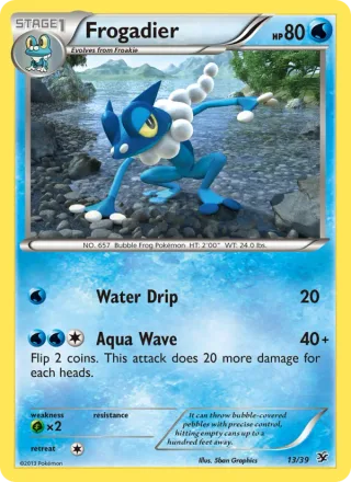 Frogadier #13 · Kalos Starter Set Pokémon card