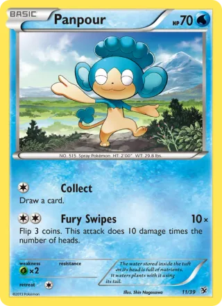 Panpour #11 · Kalos Starter Set Pokémon card