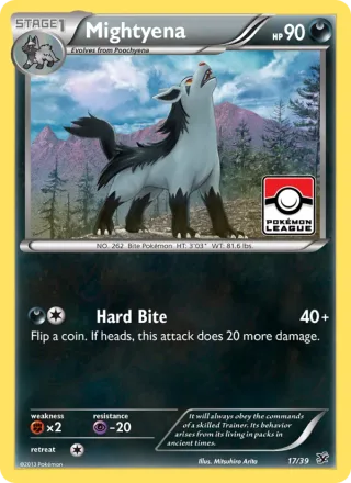 Mightyena #17 · Kalos Starter Set Pokémon card