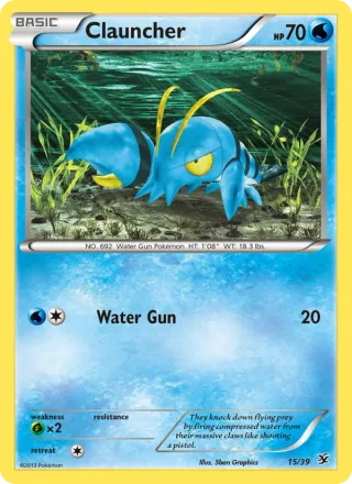 Clauncher #15 · Kalos Starter Set Pokémon card