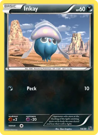 Inkay #18 · Kalos Starter Set Pokémon card