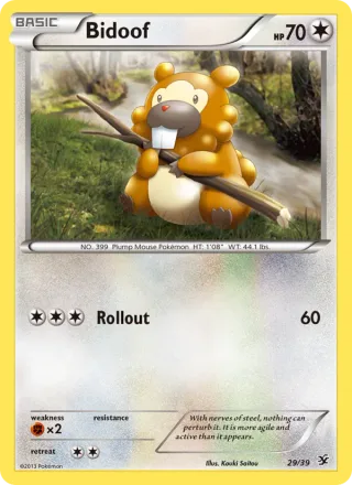 Bidoof #29 · Kalos Starter Set Pokémon card