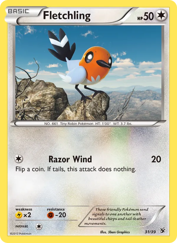 Fletchling full card art