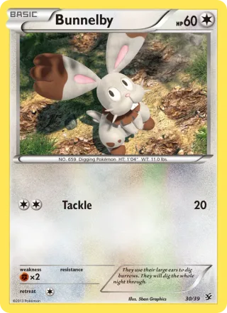 Bunnelby #30 · Kalos Starter Set Pokémon card