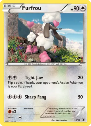 Furfrou #33 · Kalos Starter Set Pokémon card