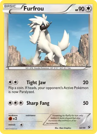 Furfrou #32 · Kalos Starter Set Pokémon card