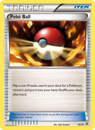 Poké Ball #35 · Kalos Starter Set Pokémon card
