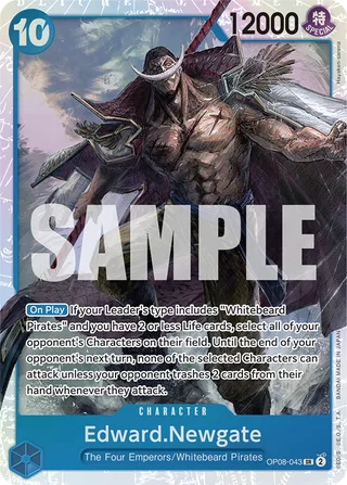 Edward.Newgate #OP08-043 · Two Legends One Piece card