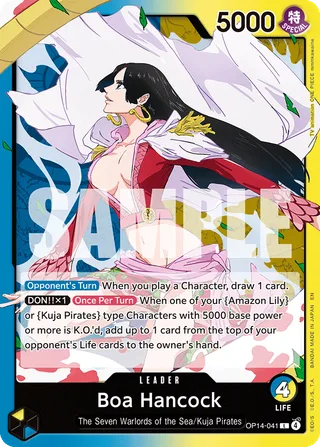 Boa Hancock #OP14-041 · The Azure Sea's Seven One Piece card
