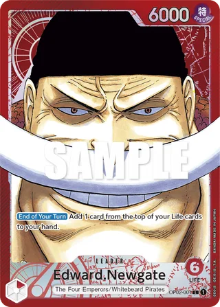 Edward.Newgate (Alternate Art) #OP02-001-alternate-art · Paramount War One Piece card