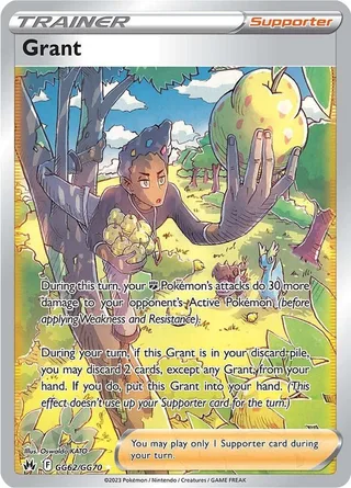 Grant #GG62 · Crown Zenith Galarian Gallery Pokémon card