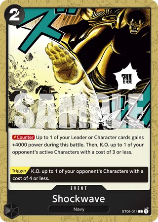 Shockwave (Jolly Roger Foil) #ST06-014-jolly-roger-foil · Premium Booster -The Best- One Piece card