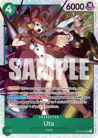 Uta #ST16-001 · ST-16: Starter Deck 16 GREEN Uta One Piece card
