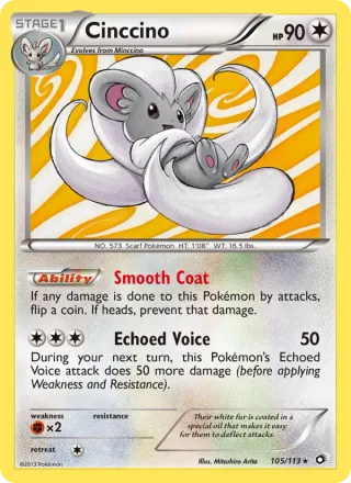 Cinccino #105 · Legendary Treasures Pokémon card