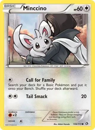 Minccino #104 · Legendary Treasures Pokémon card